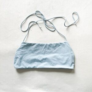 Light Blue Halter Bikini Top